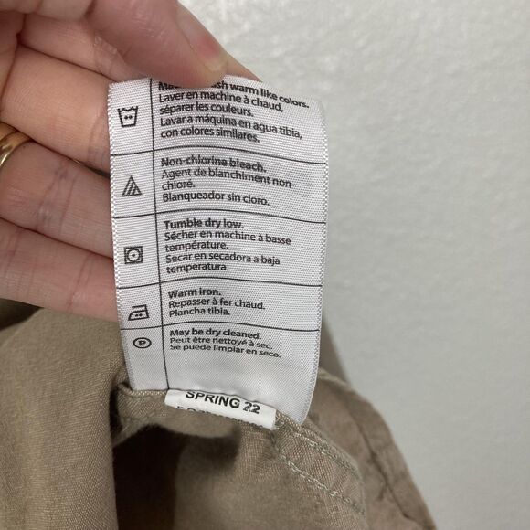 Carhartt Shirt Mens XL Khaki Button Up Long Sleeve Workwear Loose Fit Cotton - Picture 16 of 16